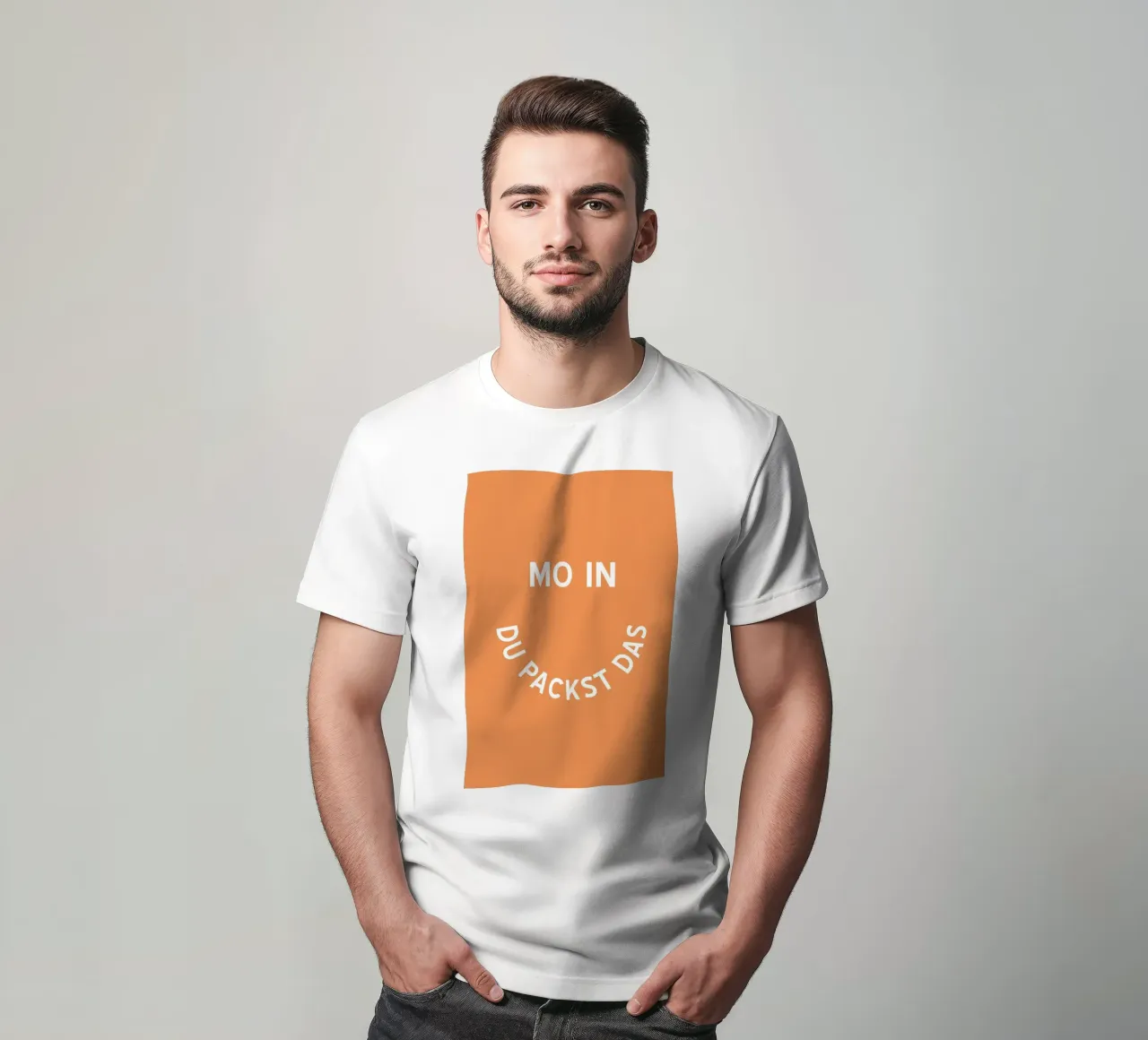 Moin du packst das - Motivation Smiley t-shirt da pierosvisuals