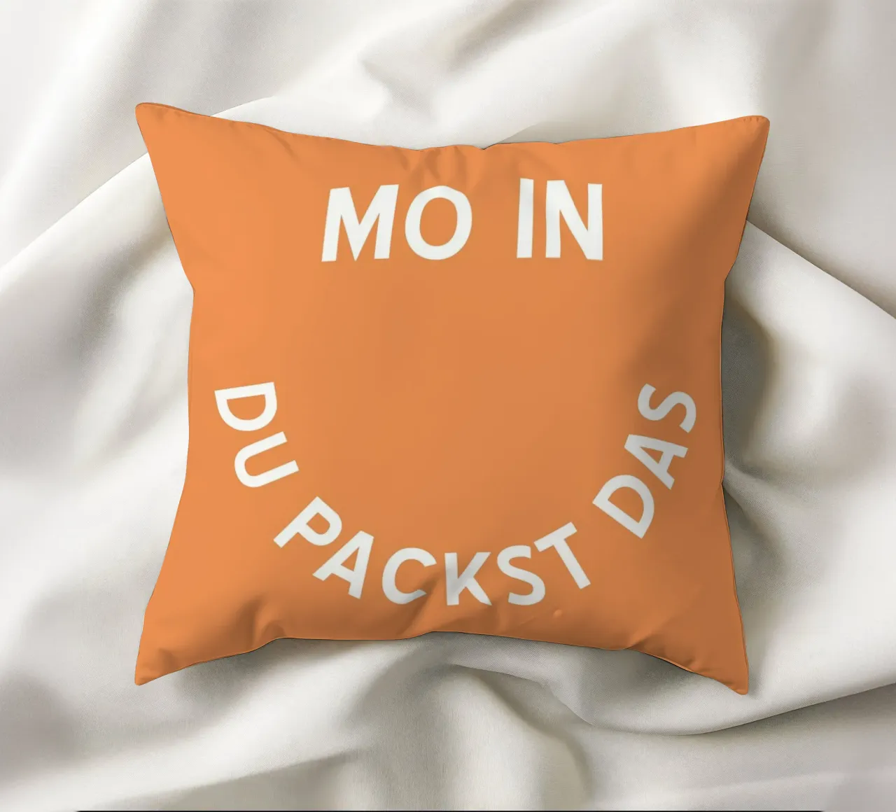 Moin du packst das - Motivation Smiley cuscino da pierosvisuals
