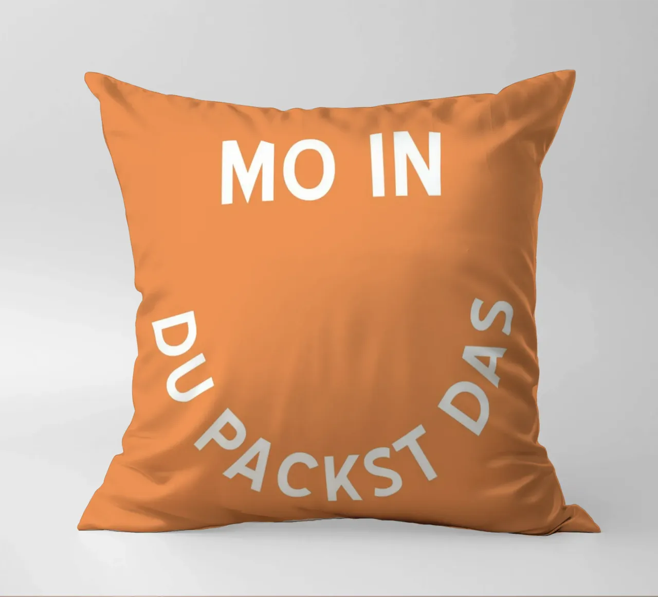 Moin du packst das - Motivation Smiley cuscino da pierosvisuals