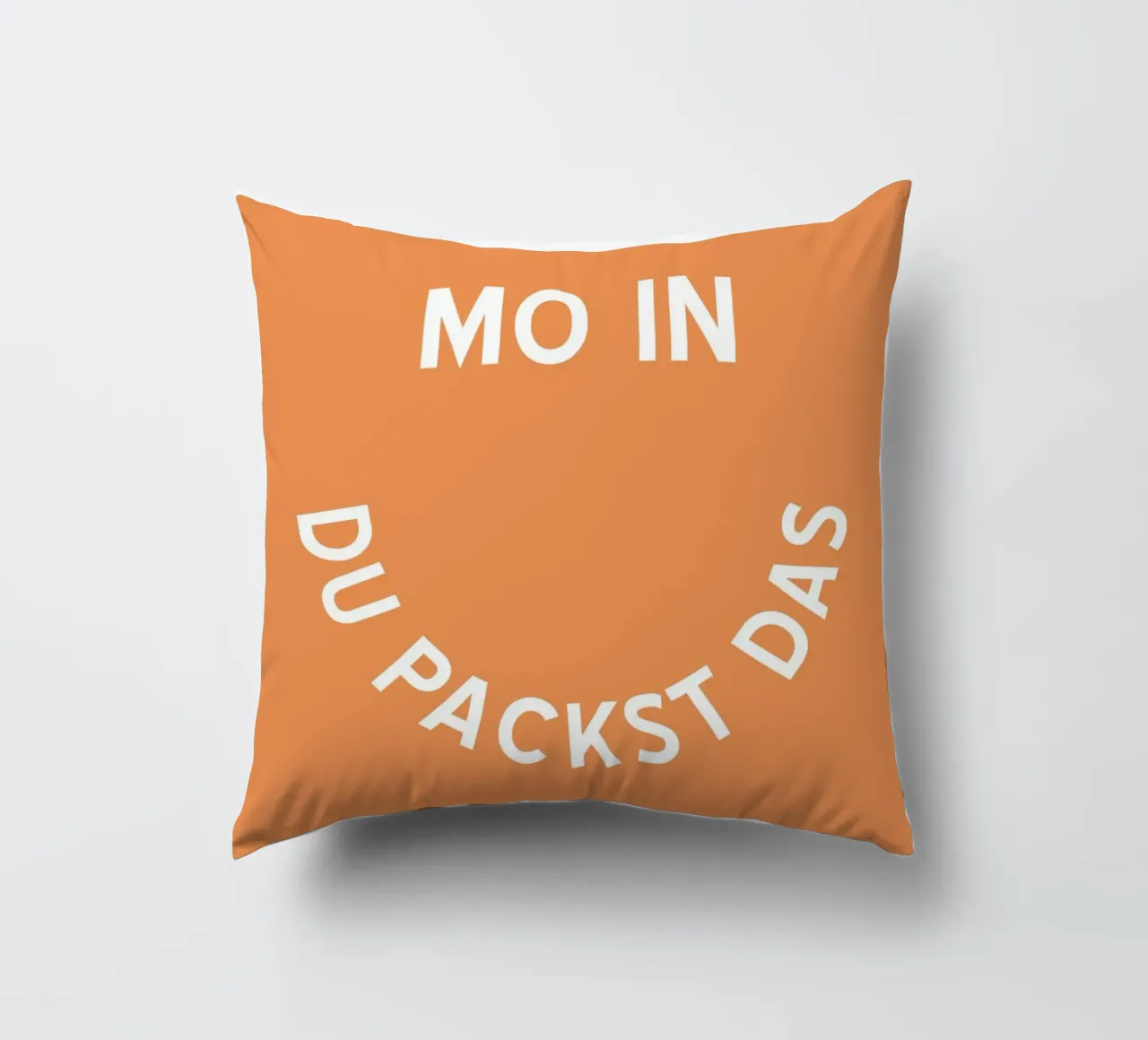 Moin du packst das - Motivation Smiley cuscino da pierosvisuals