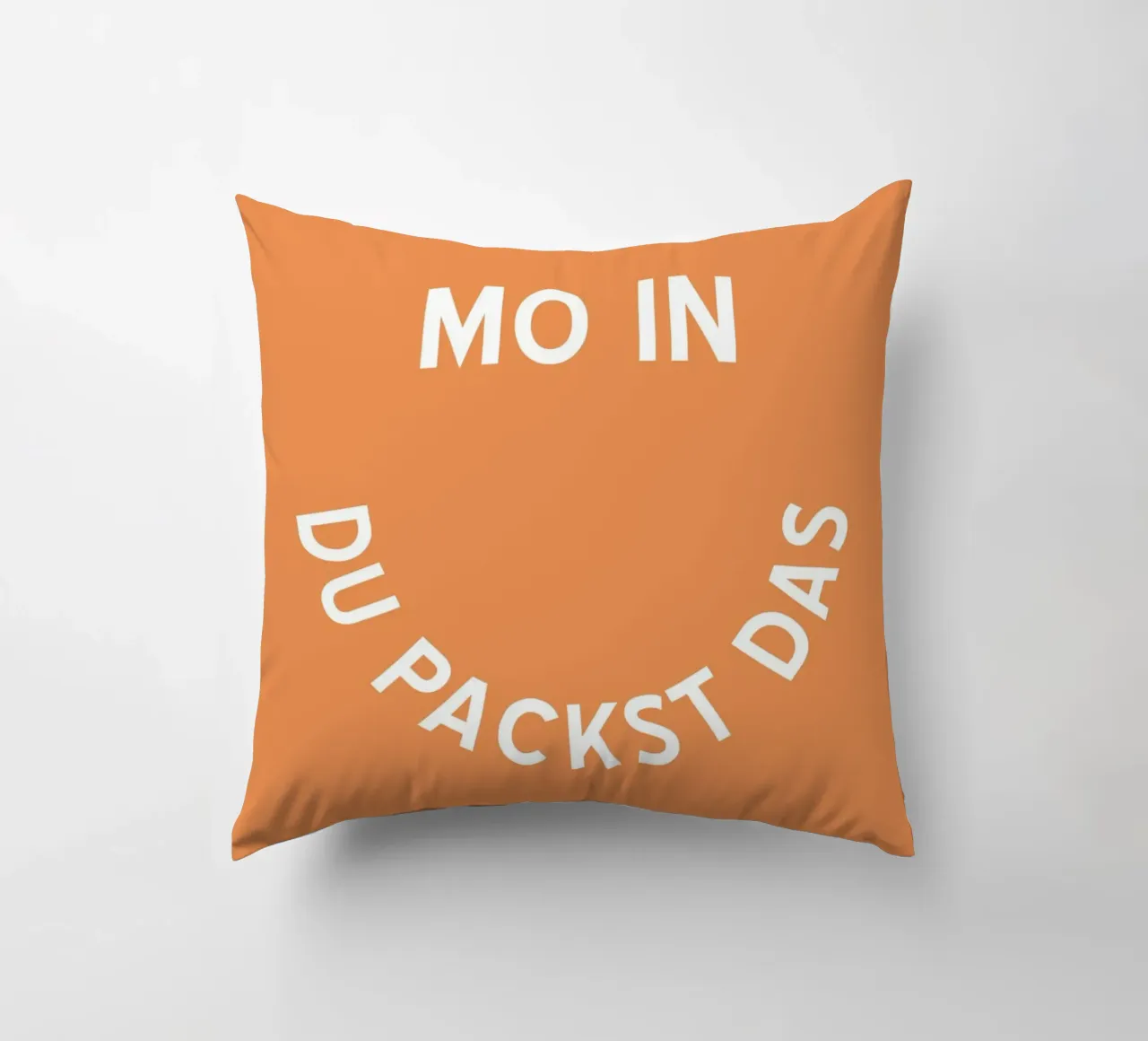 Moin du packst das - Motivation Smiley cuscino da pierosvisuals