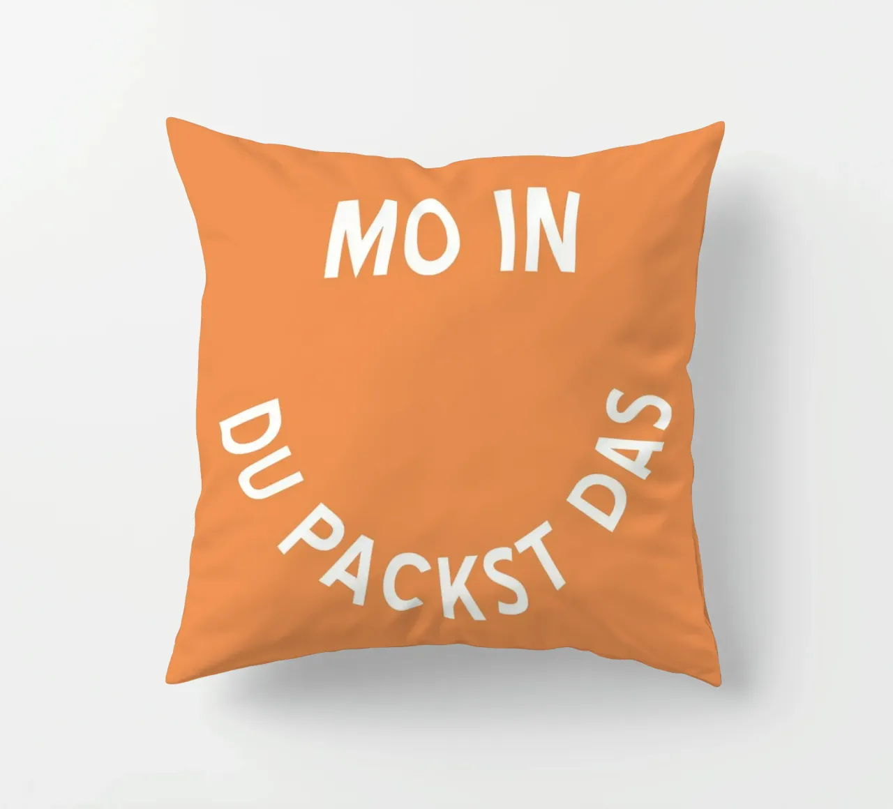 Moin du packst das - Motivation Smiley cuscino da pierosvisuals