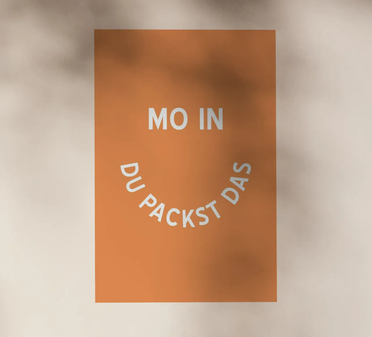 Moin du packst das - Motivation Smiley pellicola backlit da pierosvisuals