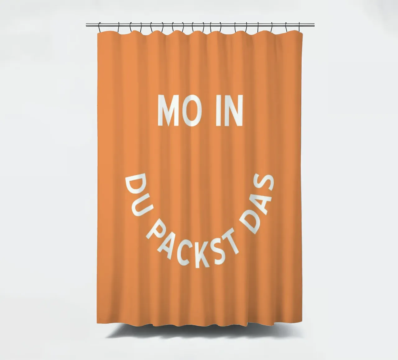 Moin du packst das - Motivation Smiley tenda da doccia da pierosvisuals
