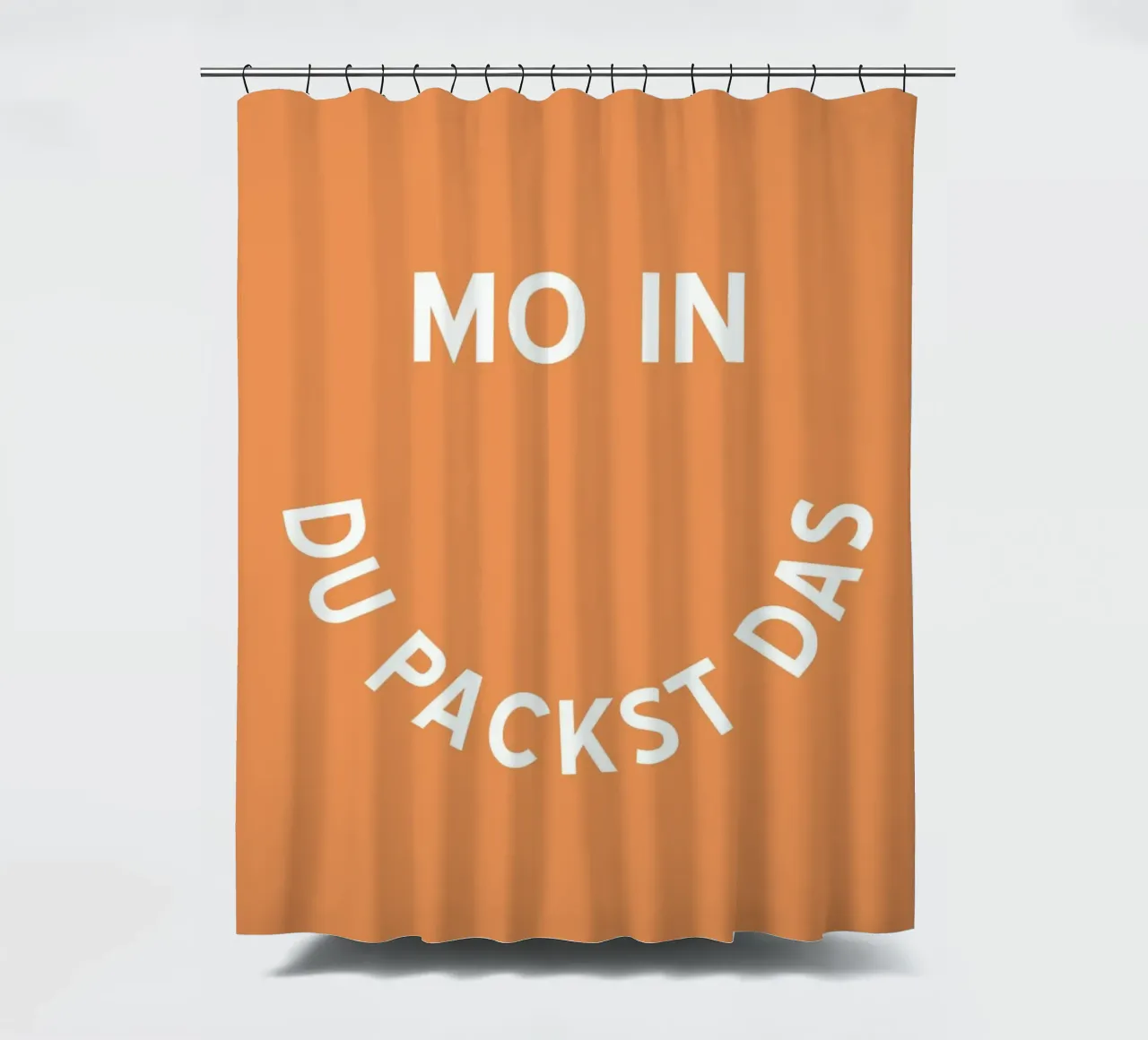 Moin du packst das - Motivation Smiley tenda da doccia da pierosvisuals