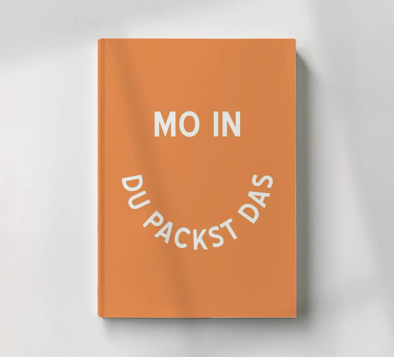 Moin du packst das - Motivation Smiley notebook by pierosvisuals