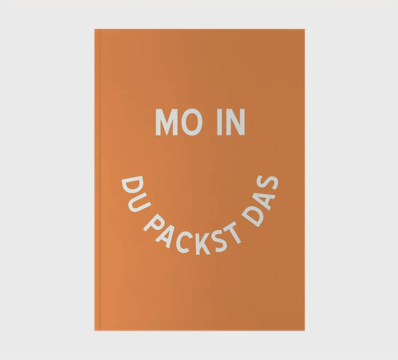 Moin du packst das - Motivation Smiley notebook by pierosvisuals