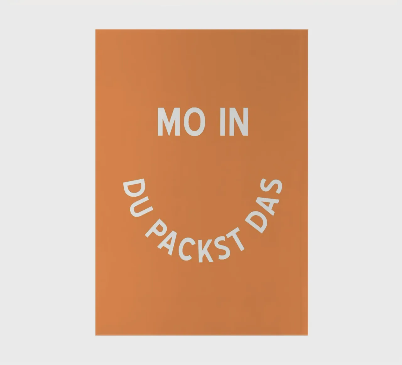 Moin du packst das - Motivation Smiley notebook by pierosvisuals