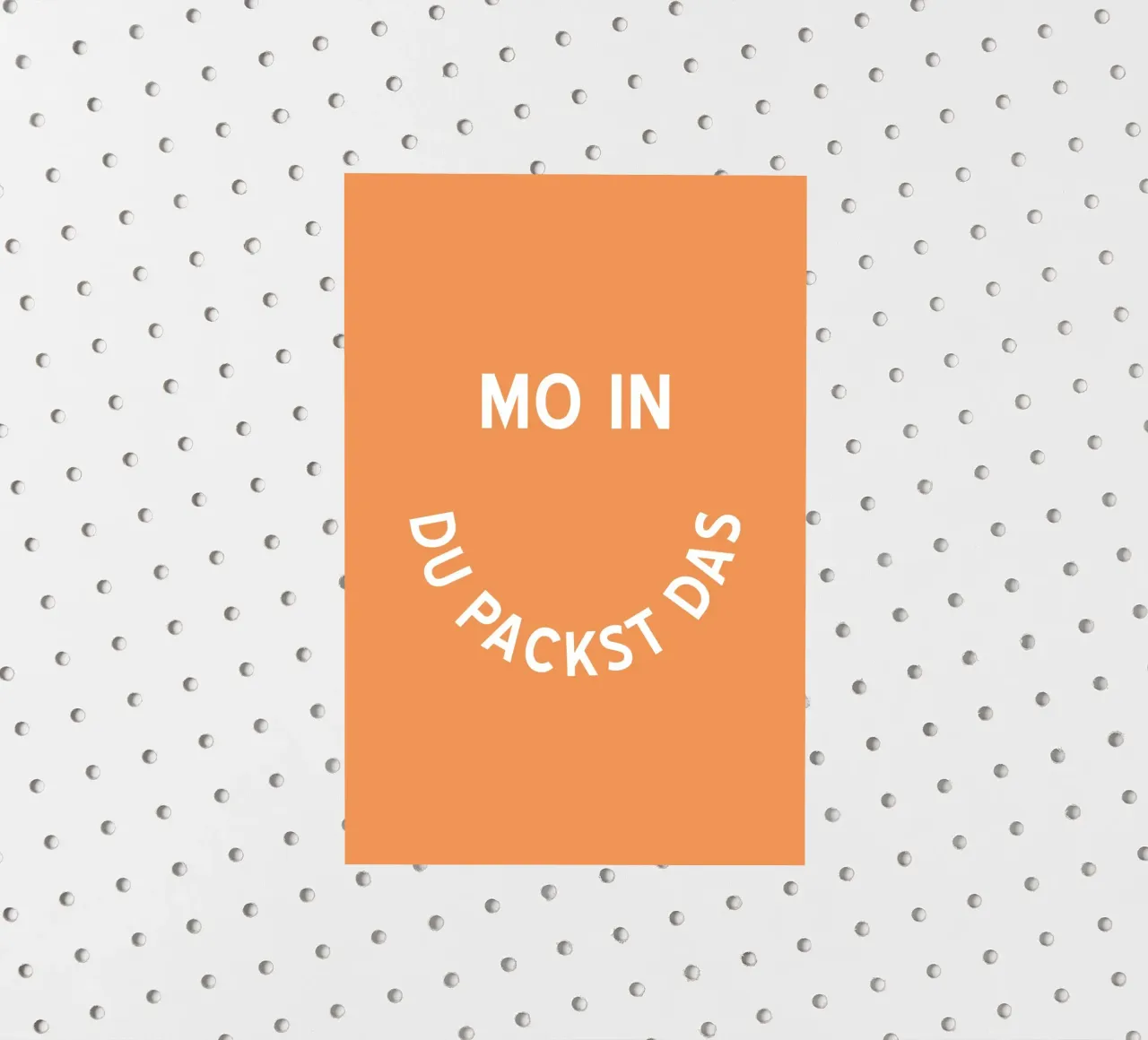 Moin du packst das - Motivation Smiley adesivo da pierosvisuals