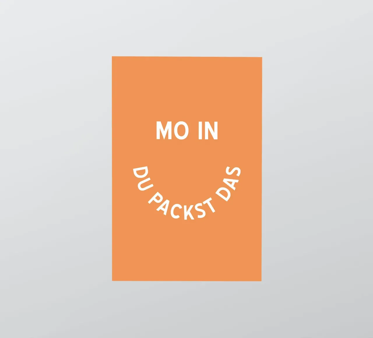 Moin du packst das - Motivation Smiley adesivo da pierosvisuals