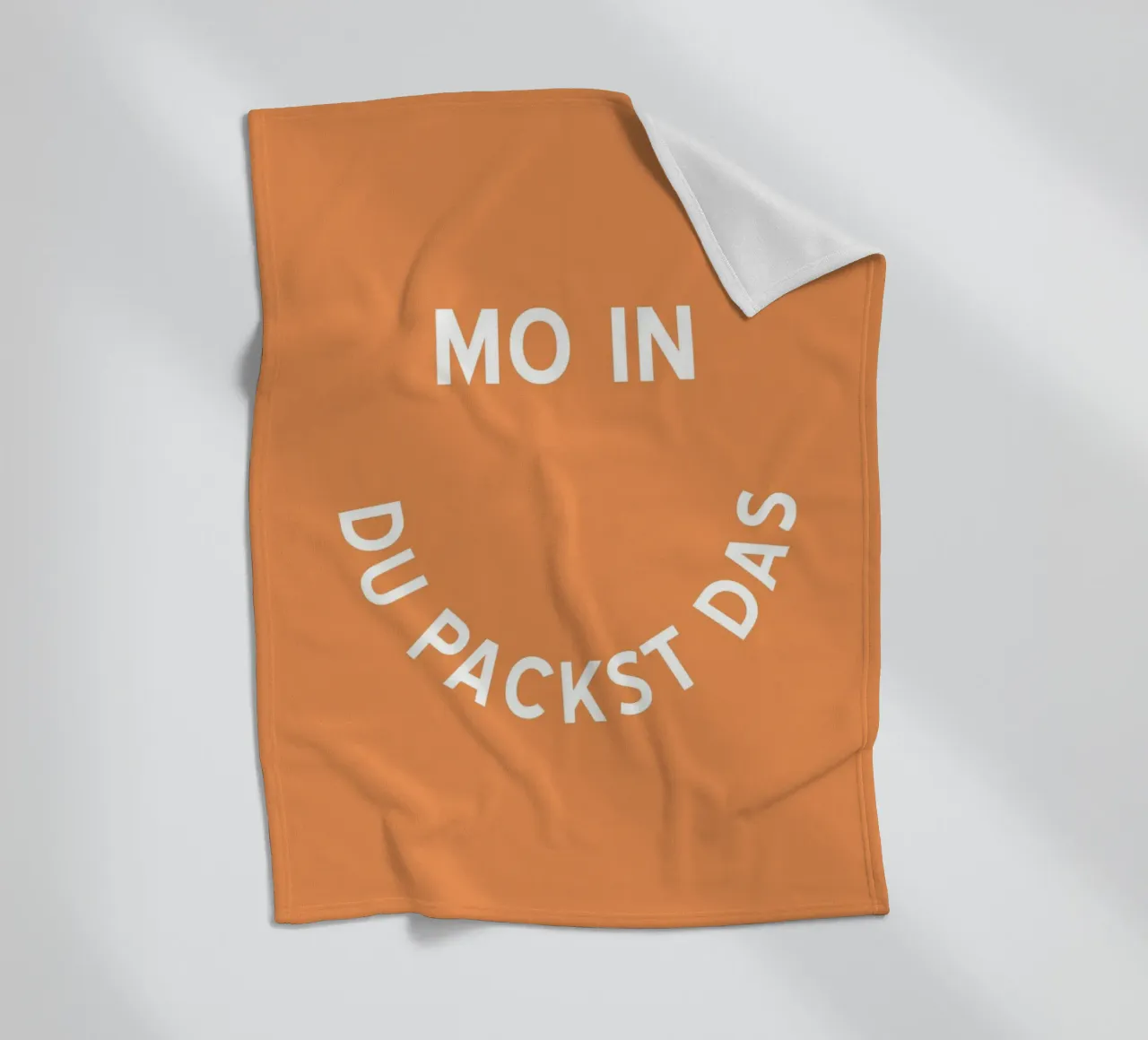 Moin du packst das - Motivation Smiley coperta in pile da pierosvisuals