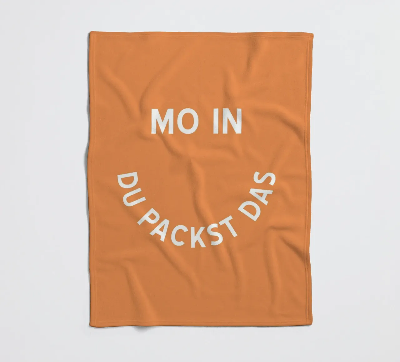 Moin du packst das - Motivation Smiley coperta in pile da pierosvisuals
