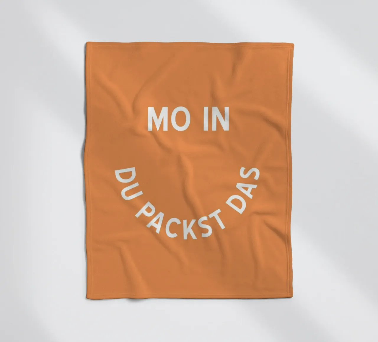 Moin du packst das - Motivation Smiley coperta in pile da pierosvisuals