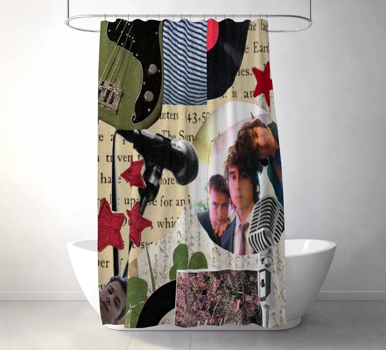 Schaduwen van de maan douchegordijn van ktlocb