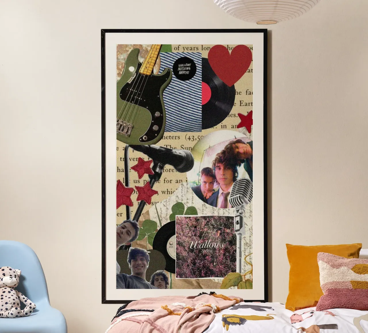 Ombre di luna poster con telaio in alluminio da ktlocb