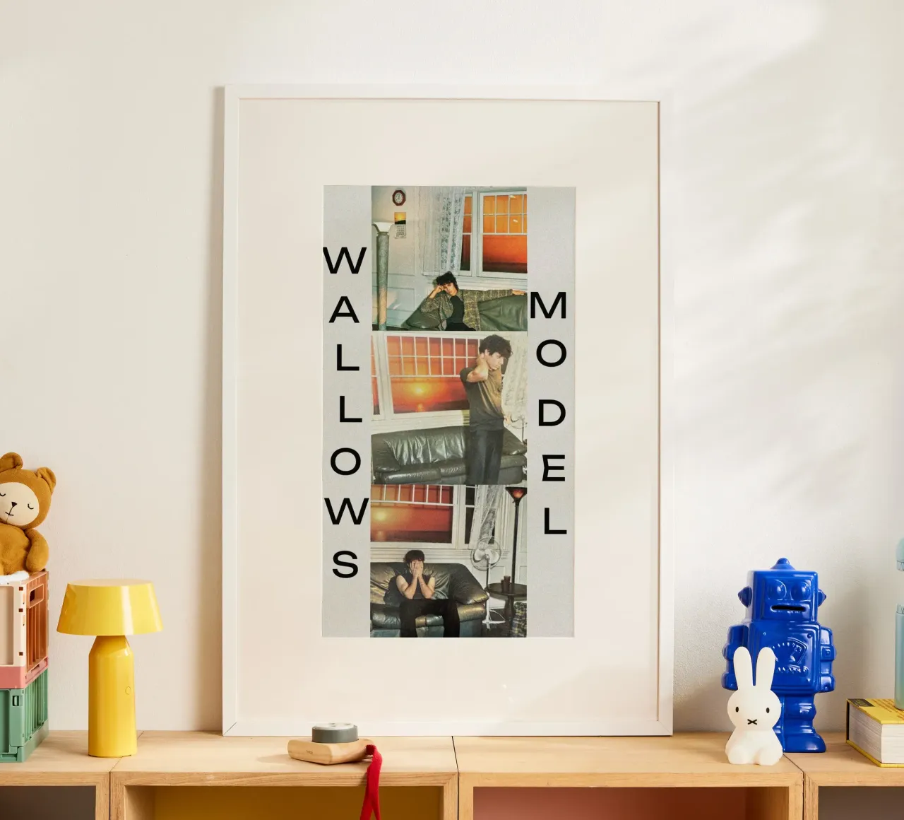 Riflessioni crepuscolari poster con telaio in alluminio da ktlocb