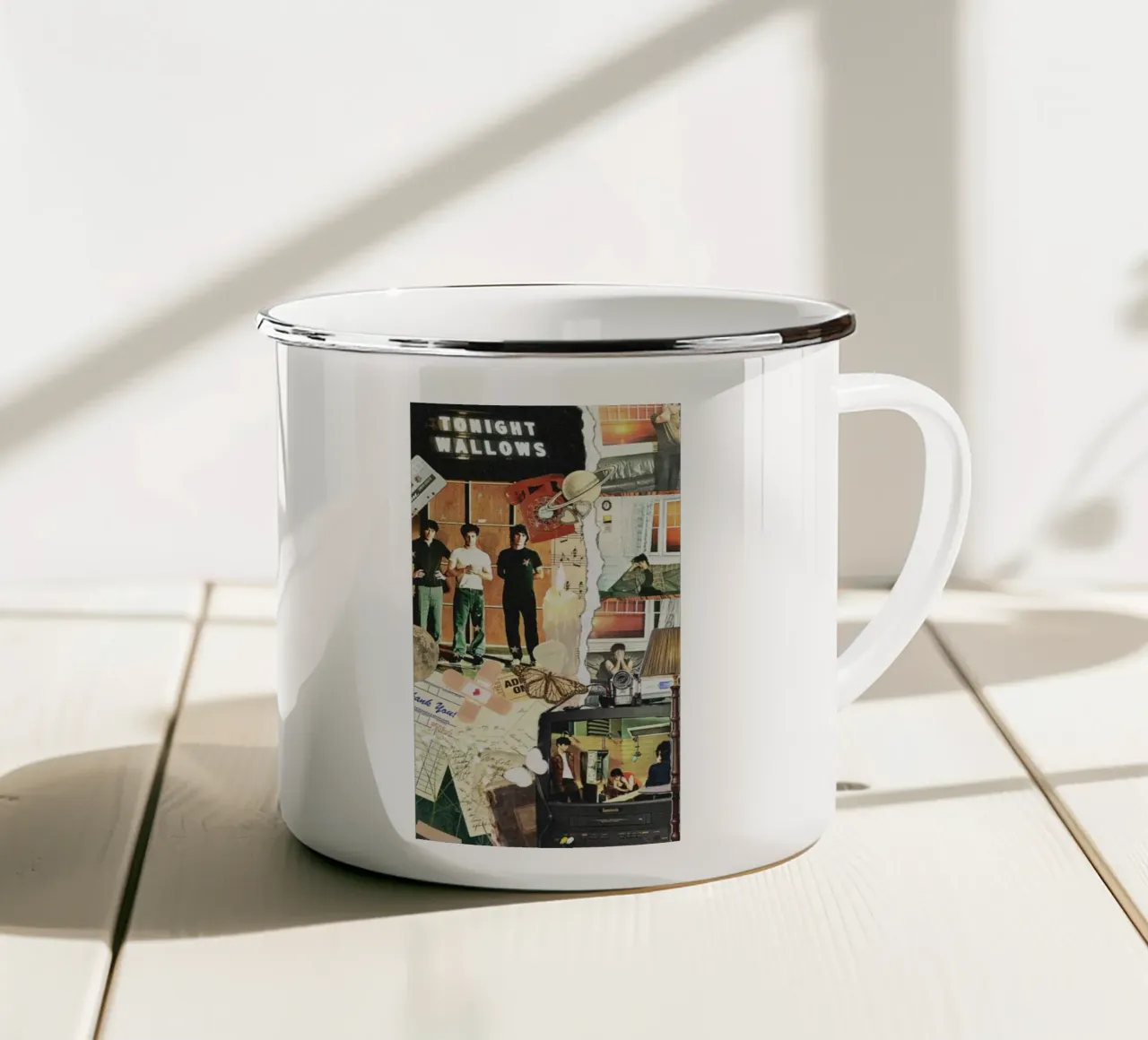 Crepuscolo senza tempo tazza in smalto da ktlocb