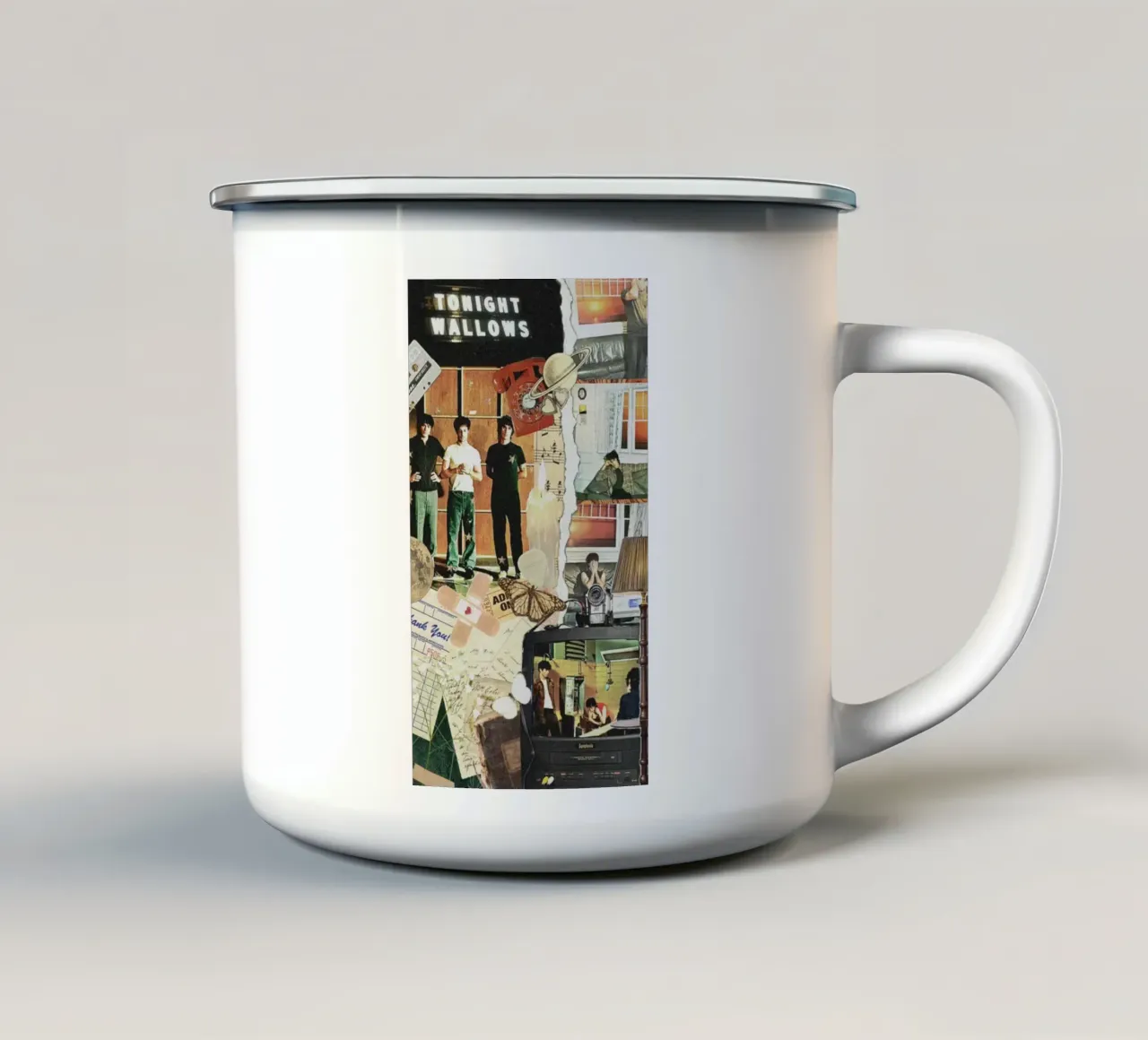 Crepuscolo senza tempo tazza in smalto da ktlocb