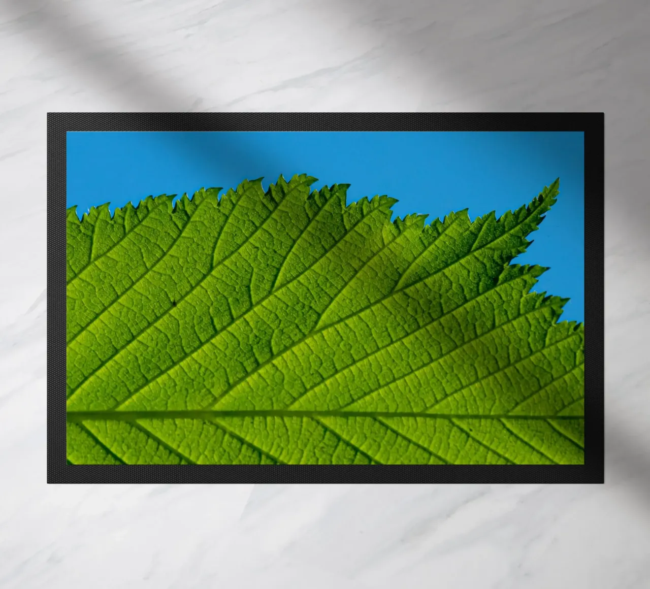 Green leaf doormat by anderm