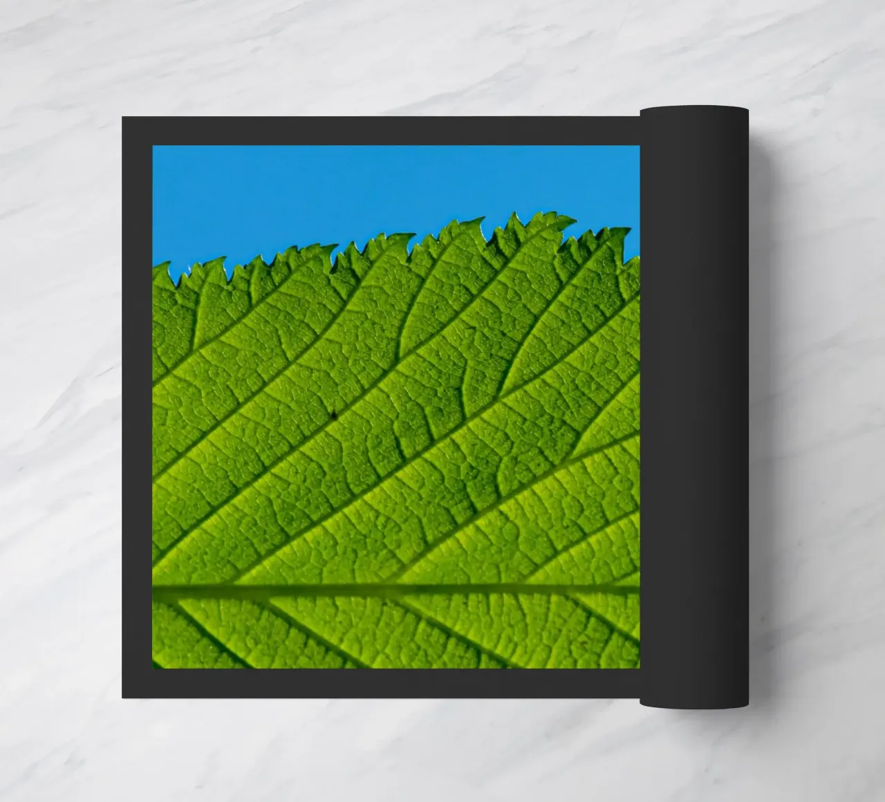 Green leaf doormat by anderm