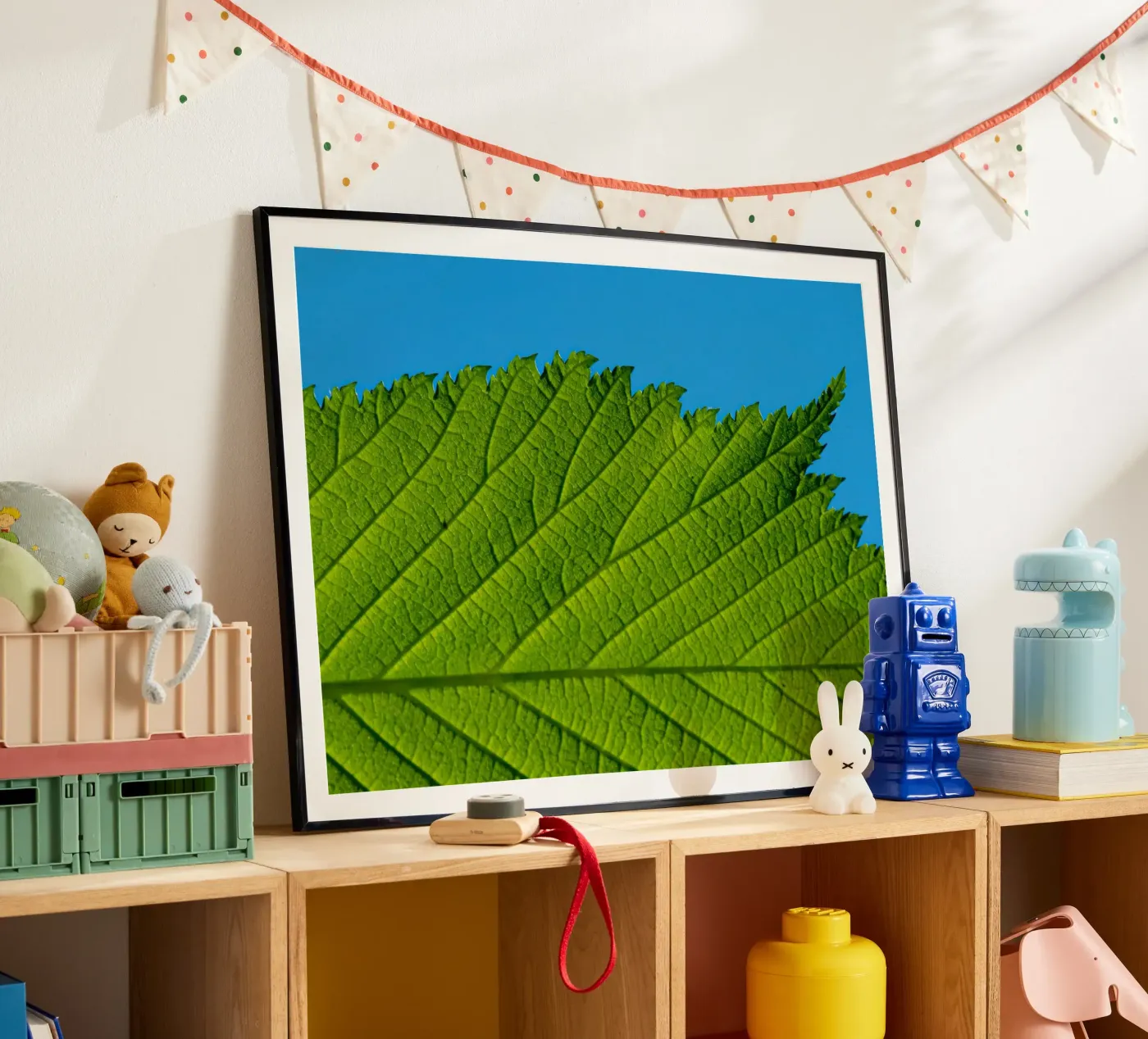 Green leaf poster by anderm
