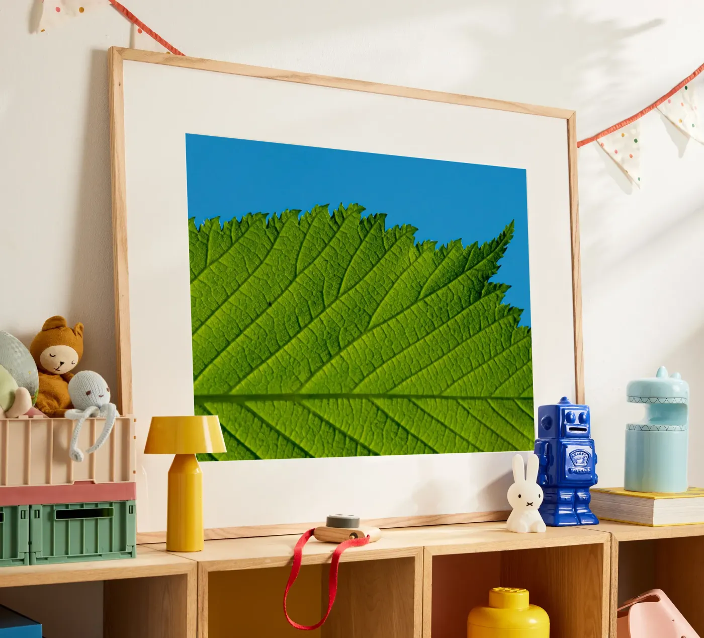 Green leaf poster by anderm