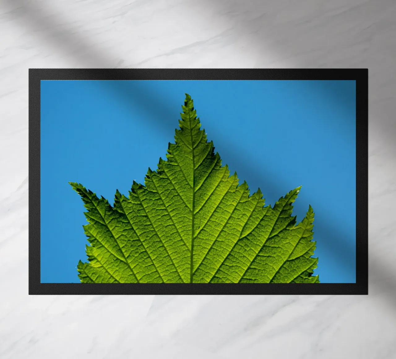 Green leaf doormat by anderm