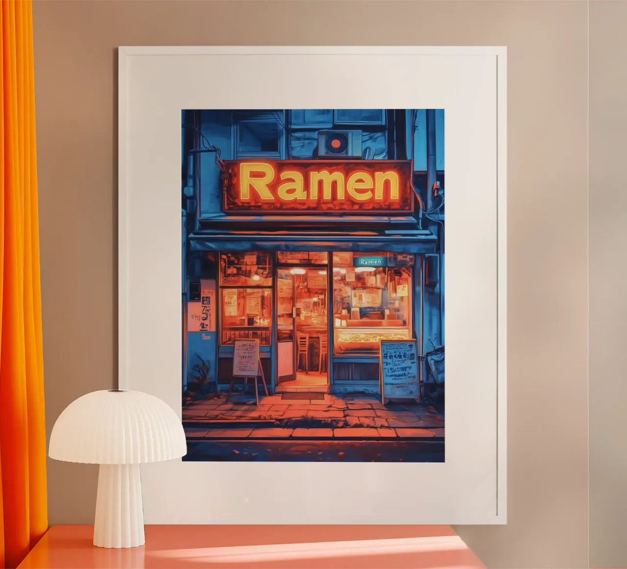 Ramen Cyberpunk Anime poster da ekssign