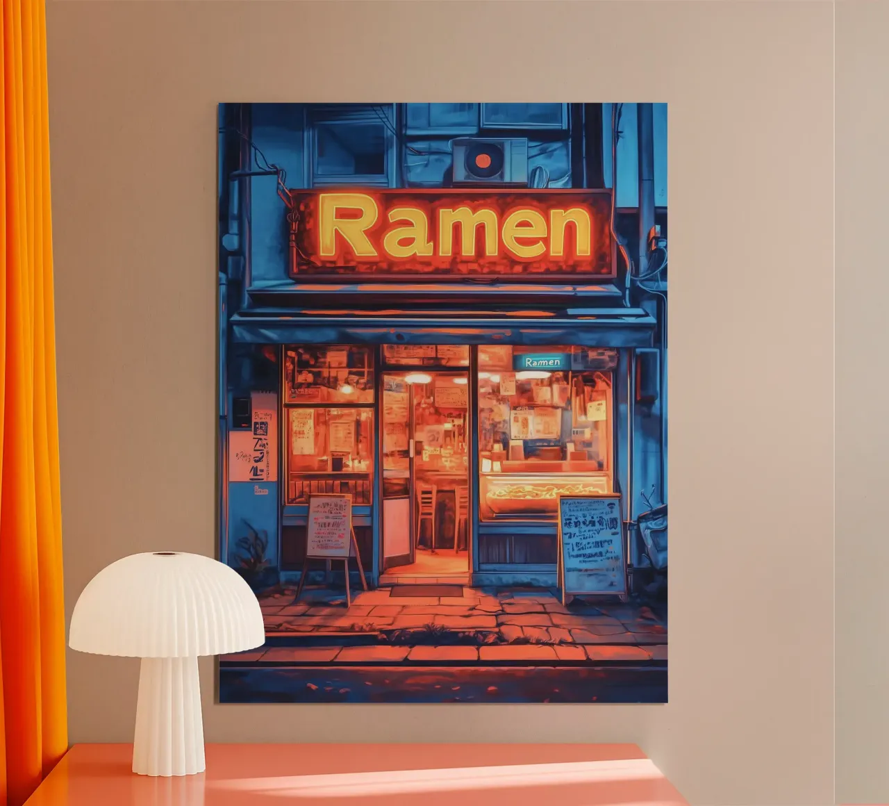 Ramen Cyberpunk Anime poster da ekssign