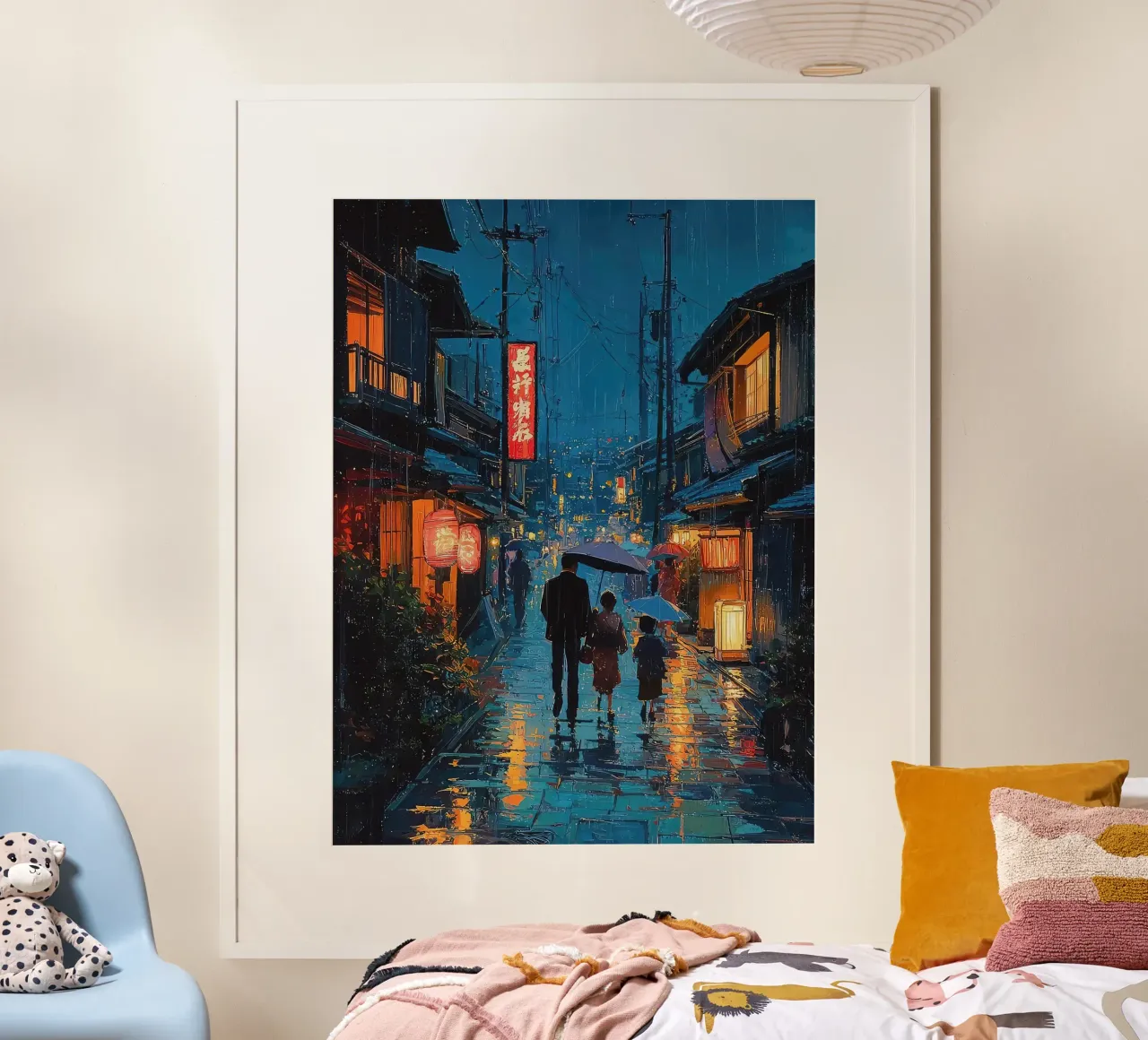 Tokio Theehuis Japans Gezin poster van ekssign
