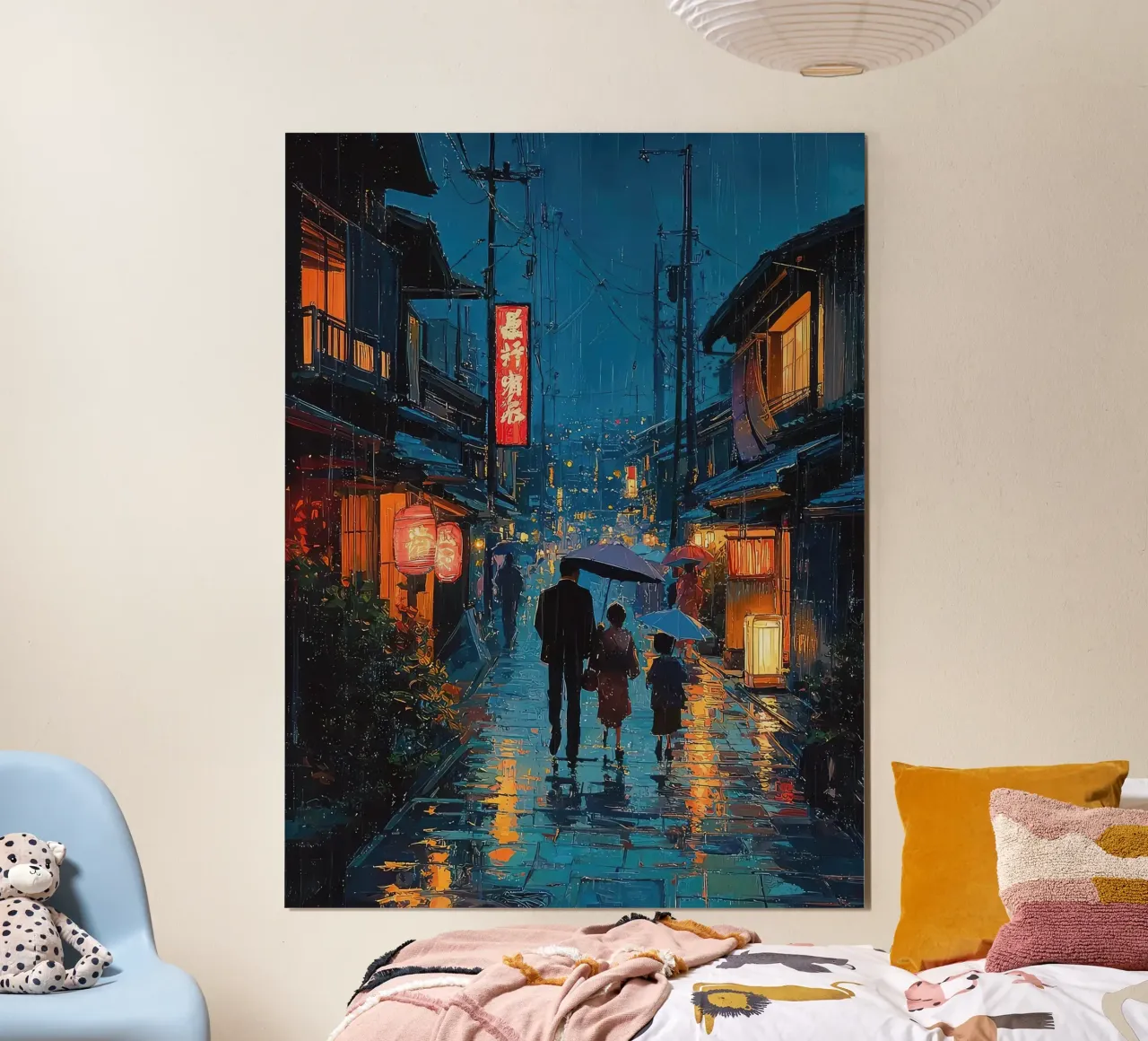 Tokio Theehuis Japans Gezin poster van ekssign