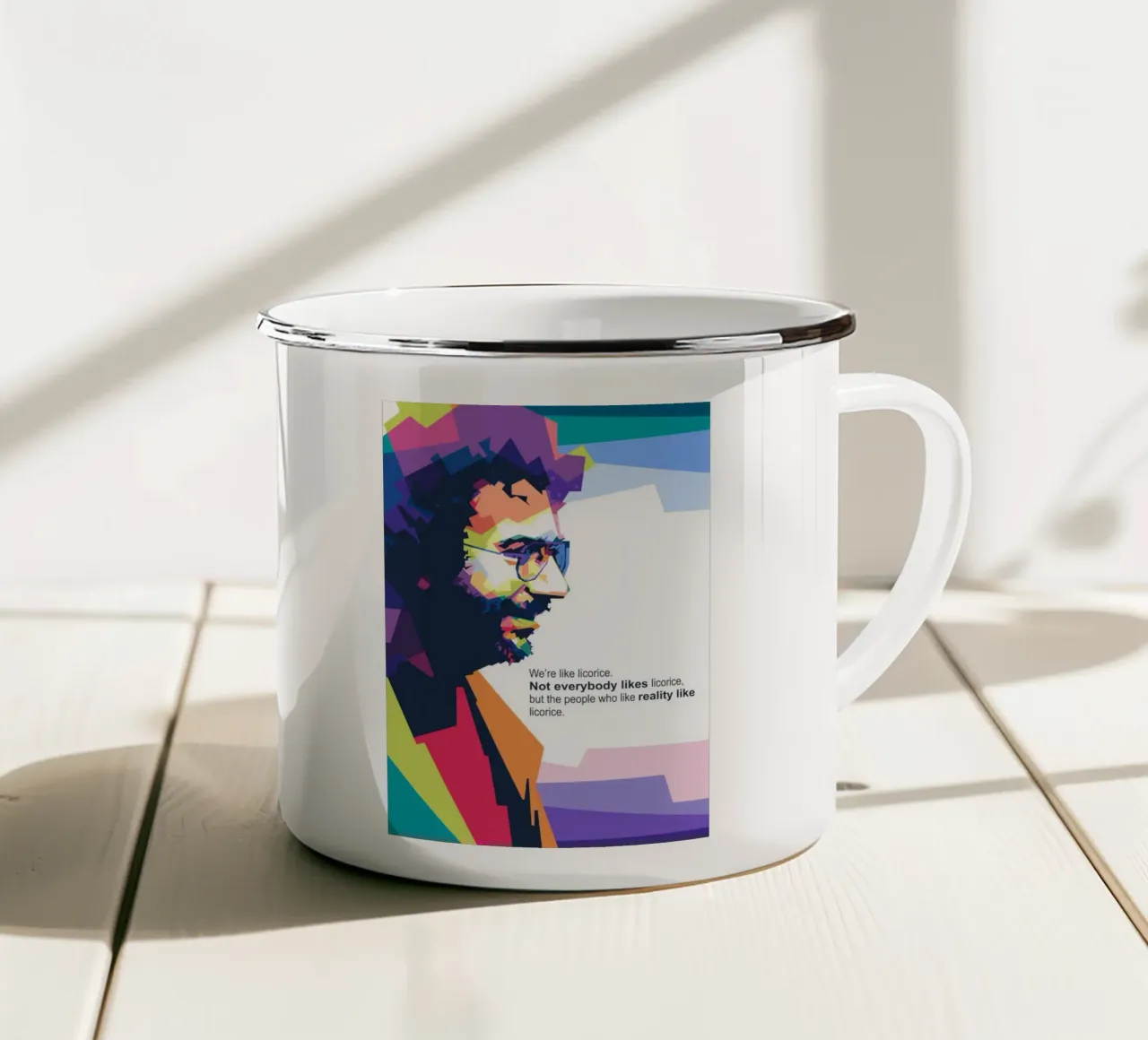 Jerry G quotes tazza in smalto da Alkahfsmart