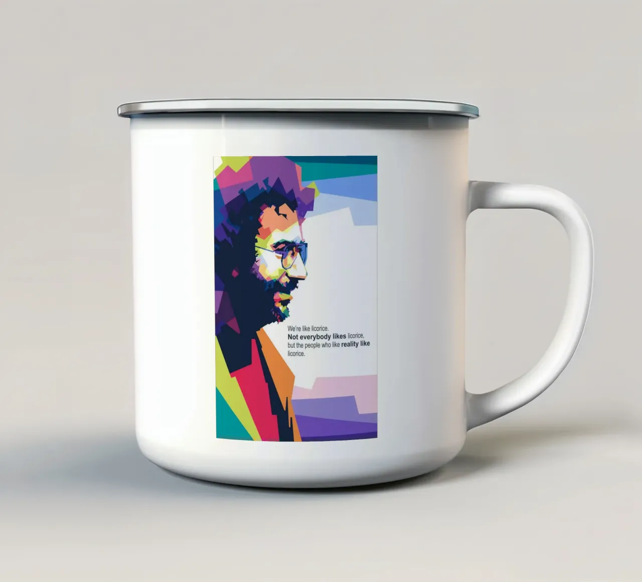 Jerry G quotes tazza in smalto da Alkahfsmart