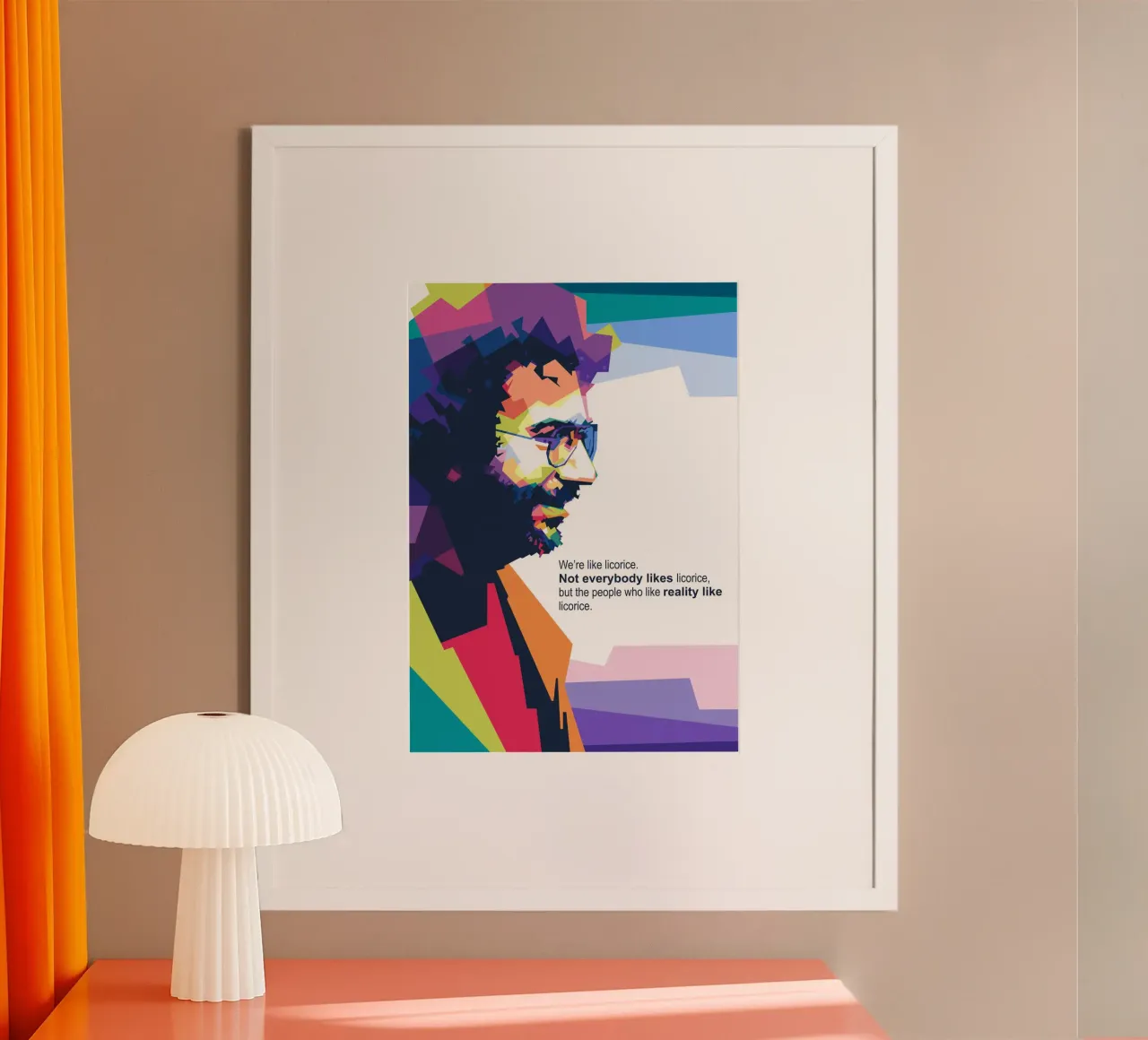 Jerry G quotes poster con telaio in alluminio da Alkahfsmart
