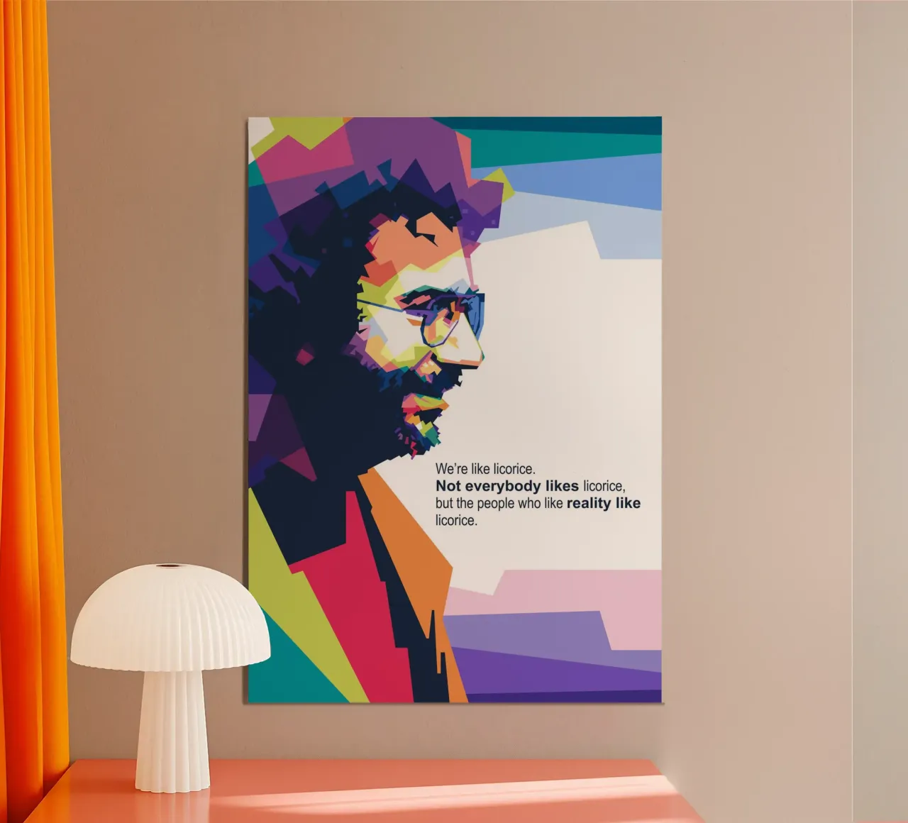 Jerry G quotes poster con telaio in alluminio da Alkahfsmart
