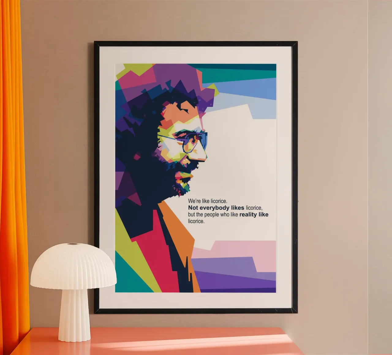 Jerry G quotes poster con telaio in alluminio da Alkahfsmart