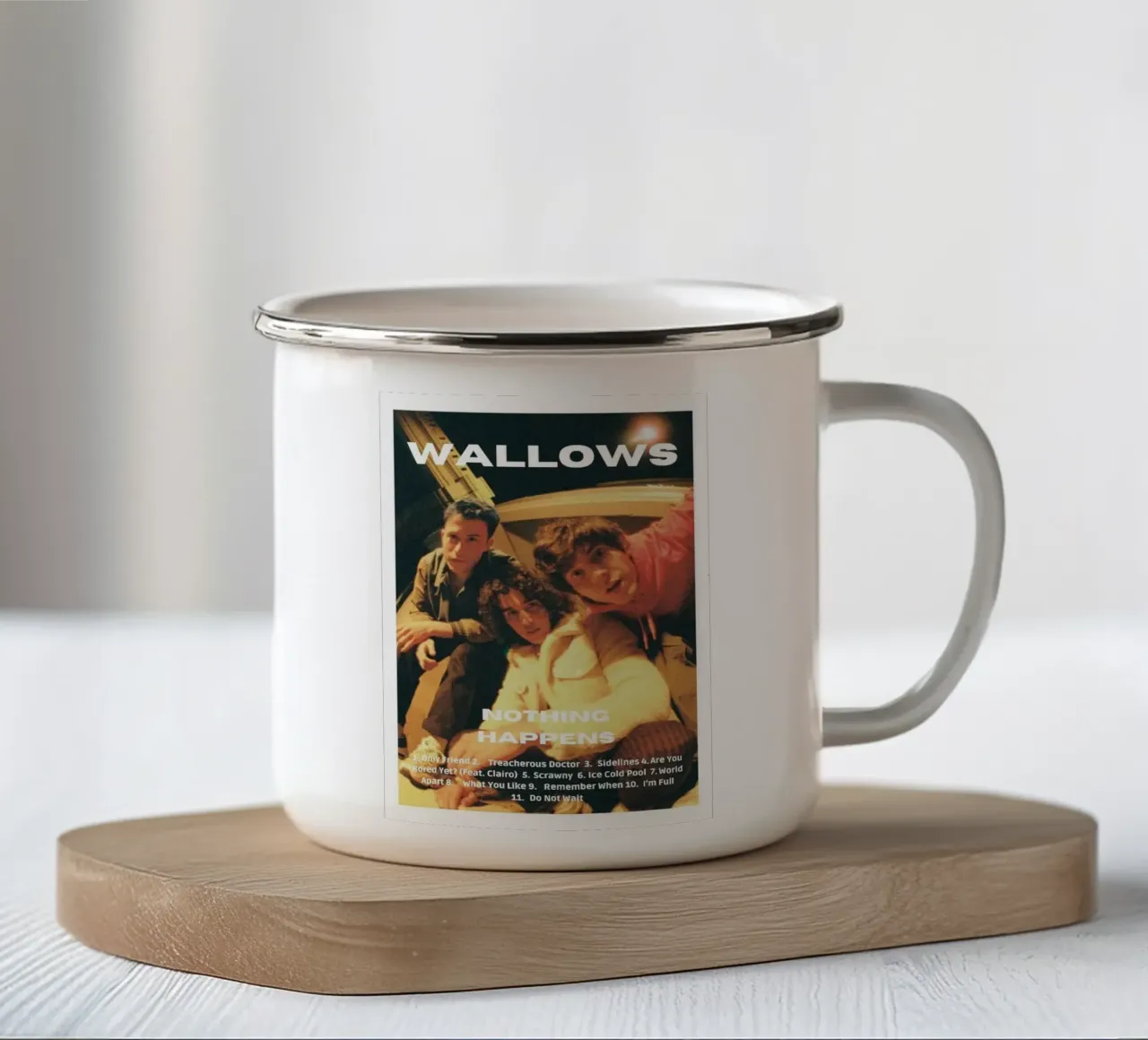 Sussurri in silenzio tazza in smalto da ktlocb
