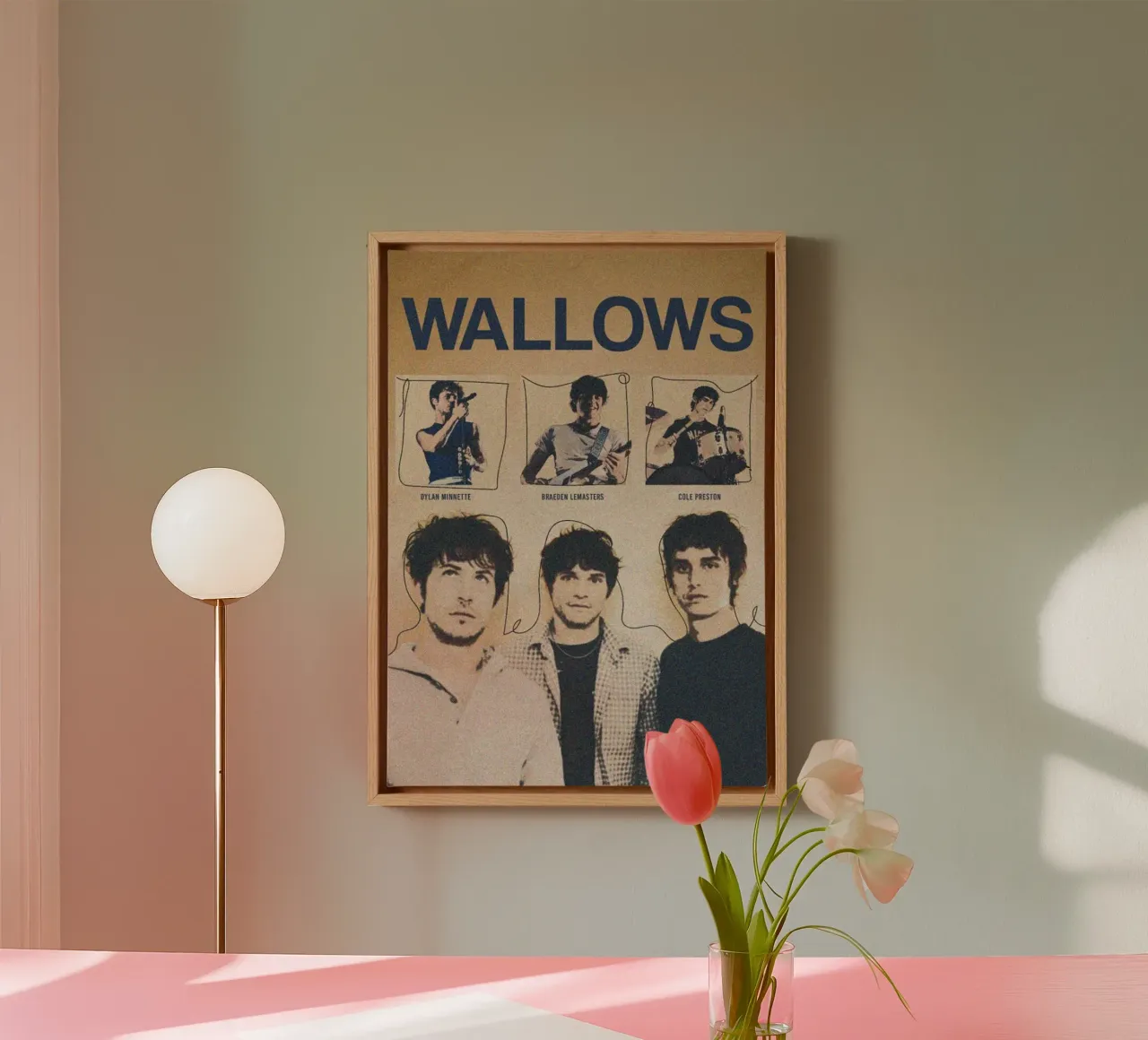 Fluwelen herinneringen canvas met Baklijst van ktlocb