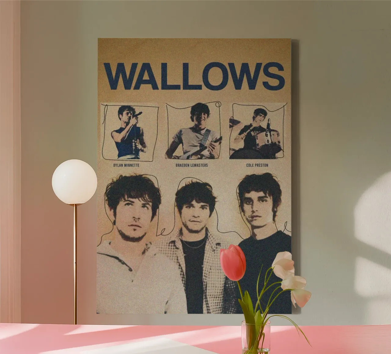 Fluwelen herinneringen canvas met Baklijst van ktlocb