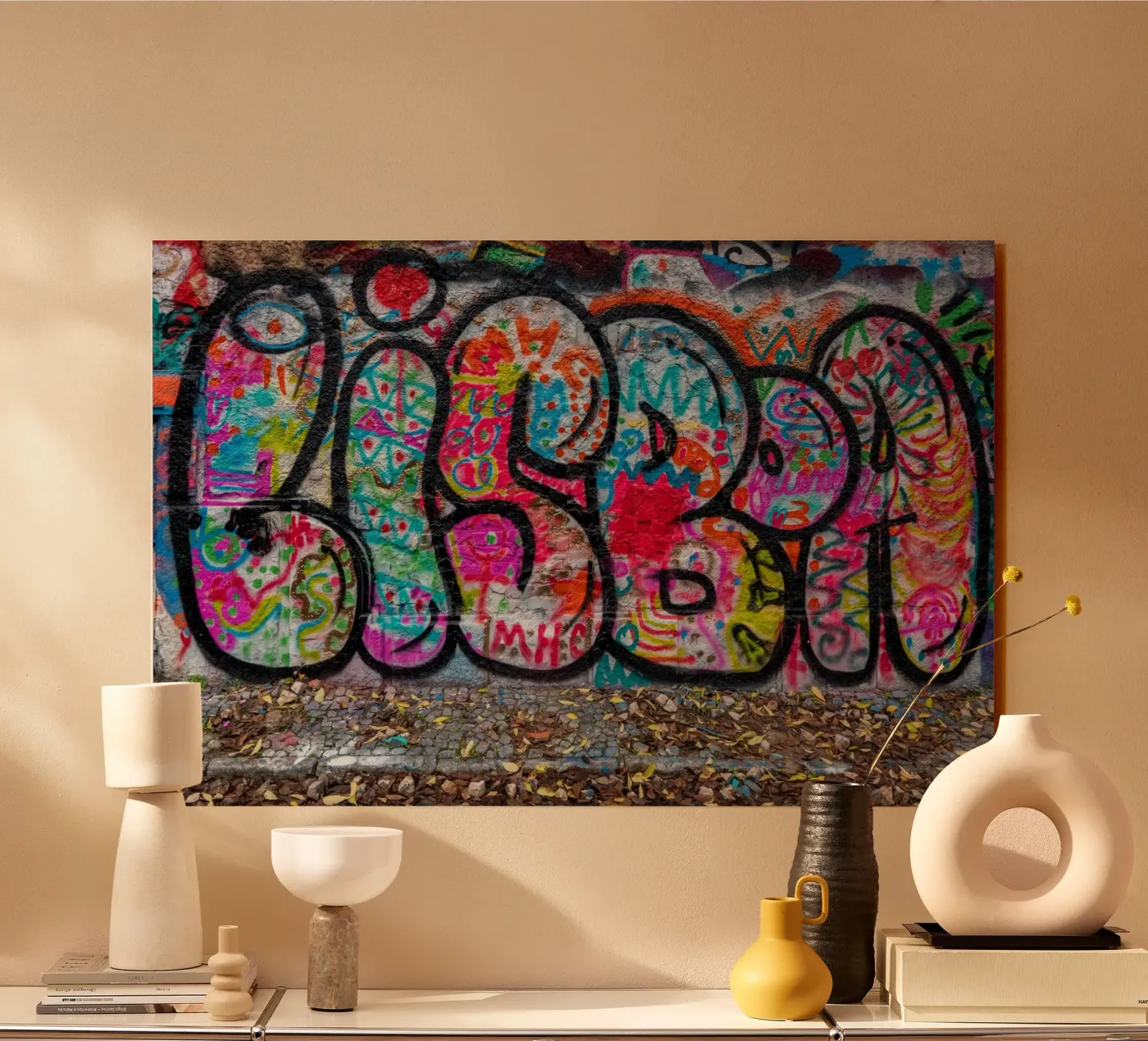 Lisboa graffiti acryl van anderm