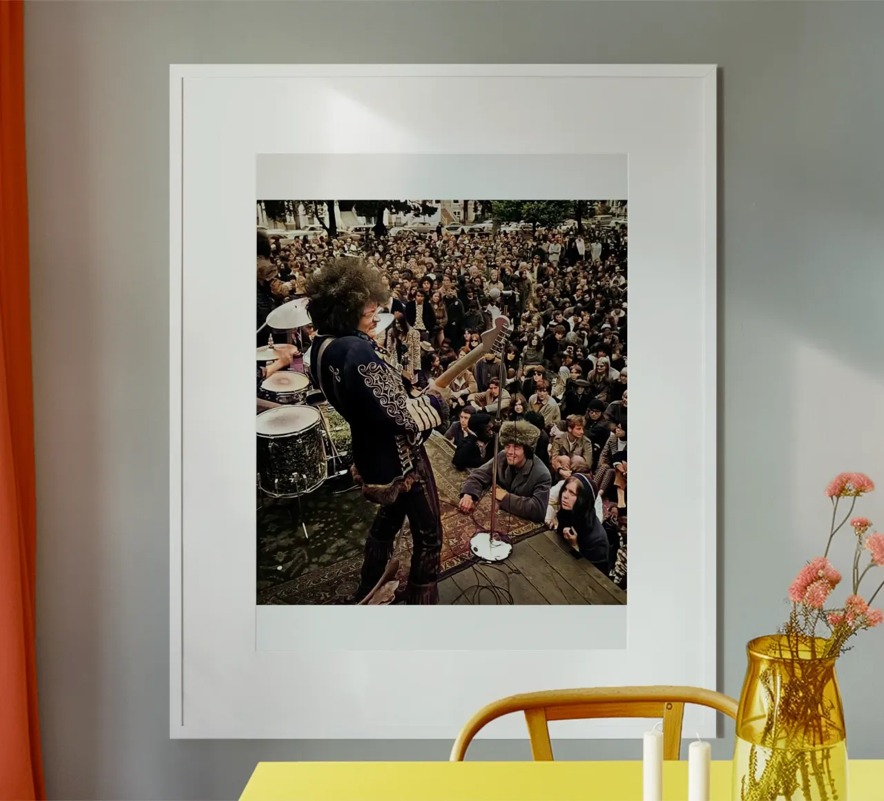 Concerto vintage di Jimi Hendrix poster da leguesdreams