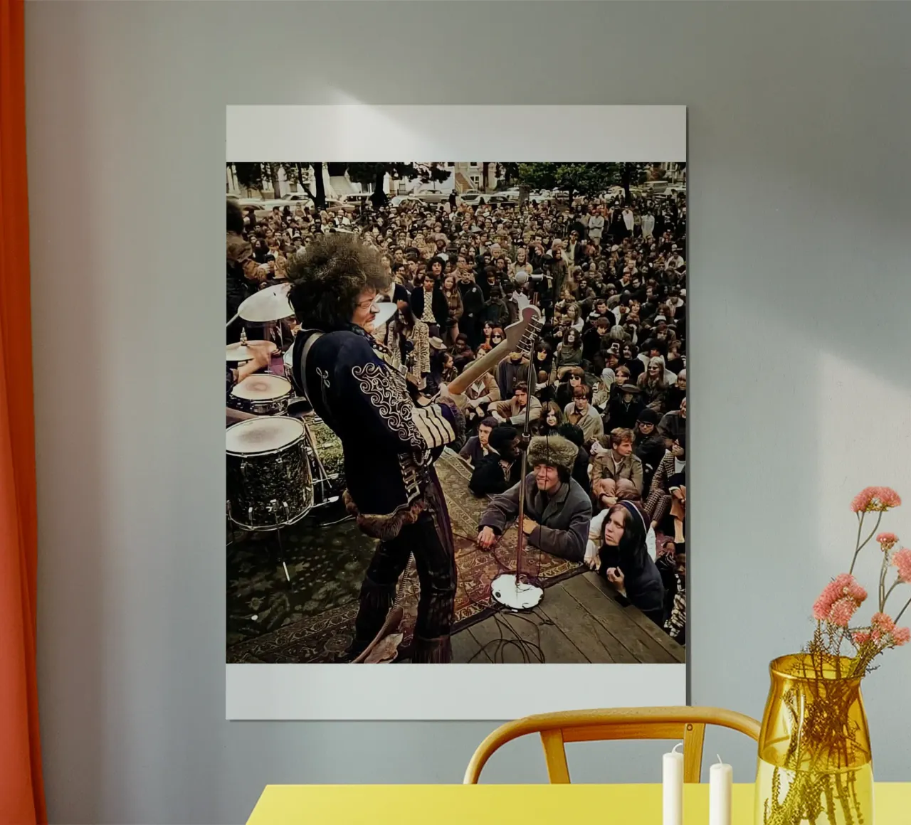 Concerto vintage di Jimi Hendrix poster da leguesdreams