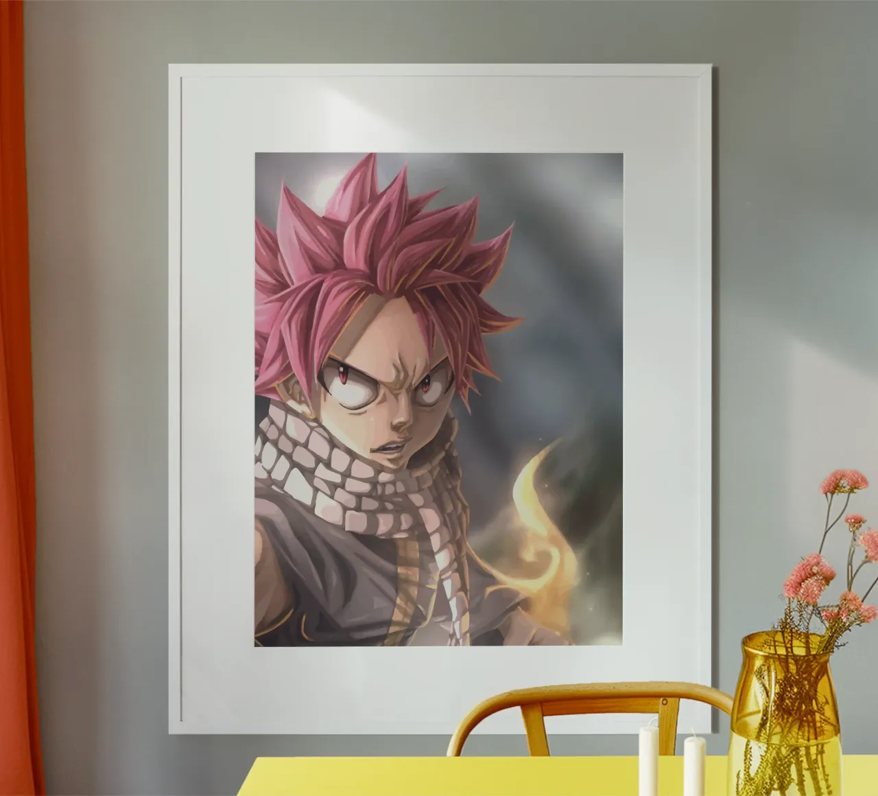 coda di fata poster con telaio in alluminio da gafoku