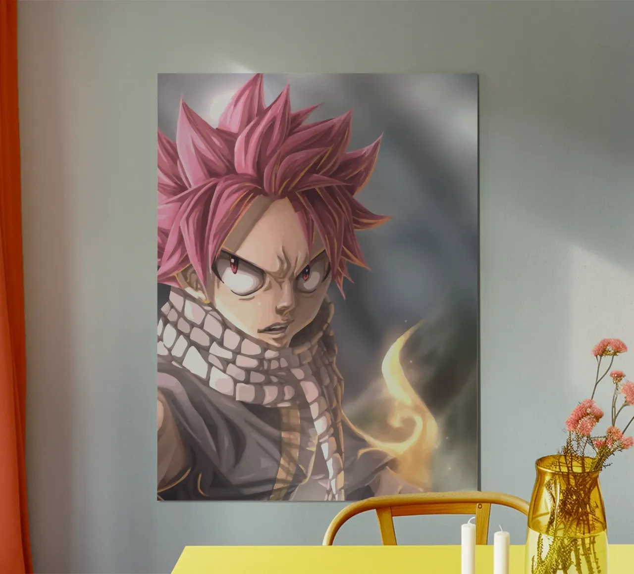 coda di fata poster con telaio in alluminio da gafoku