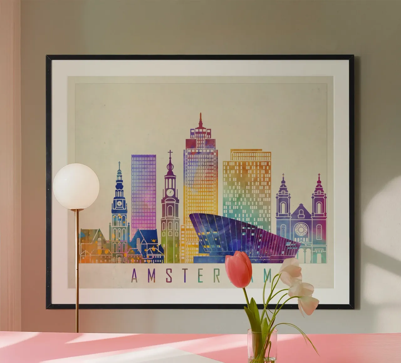 Lo skyline di Amsterdam poster da 🎨 Point and Art