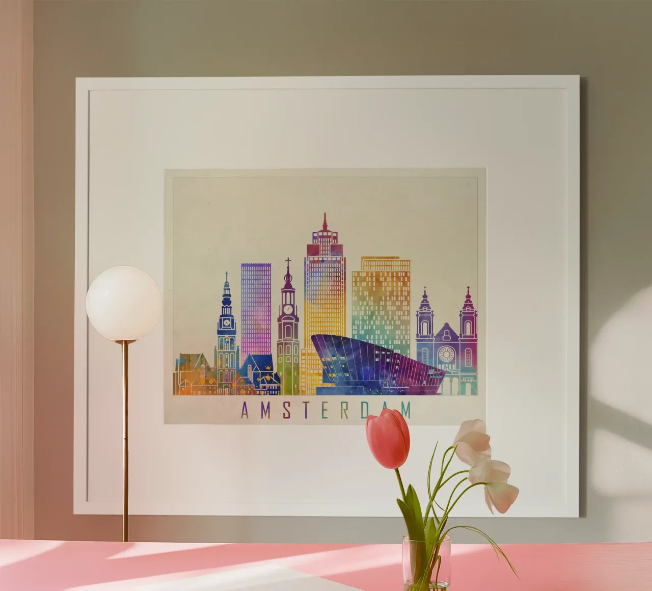 Lo skyline di Amsterdam poster da 🎨 Point and Art