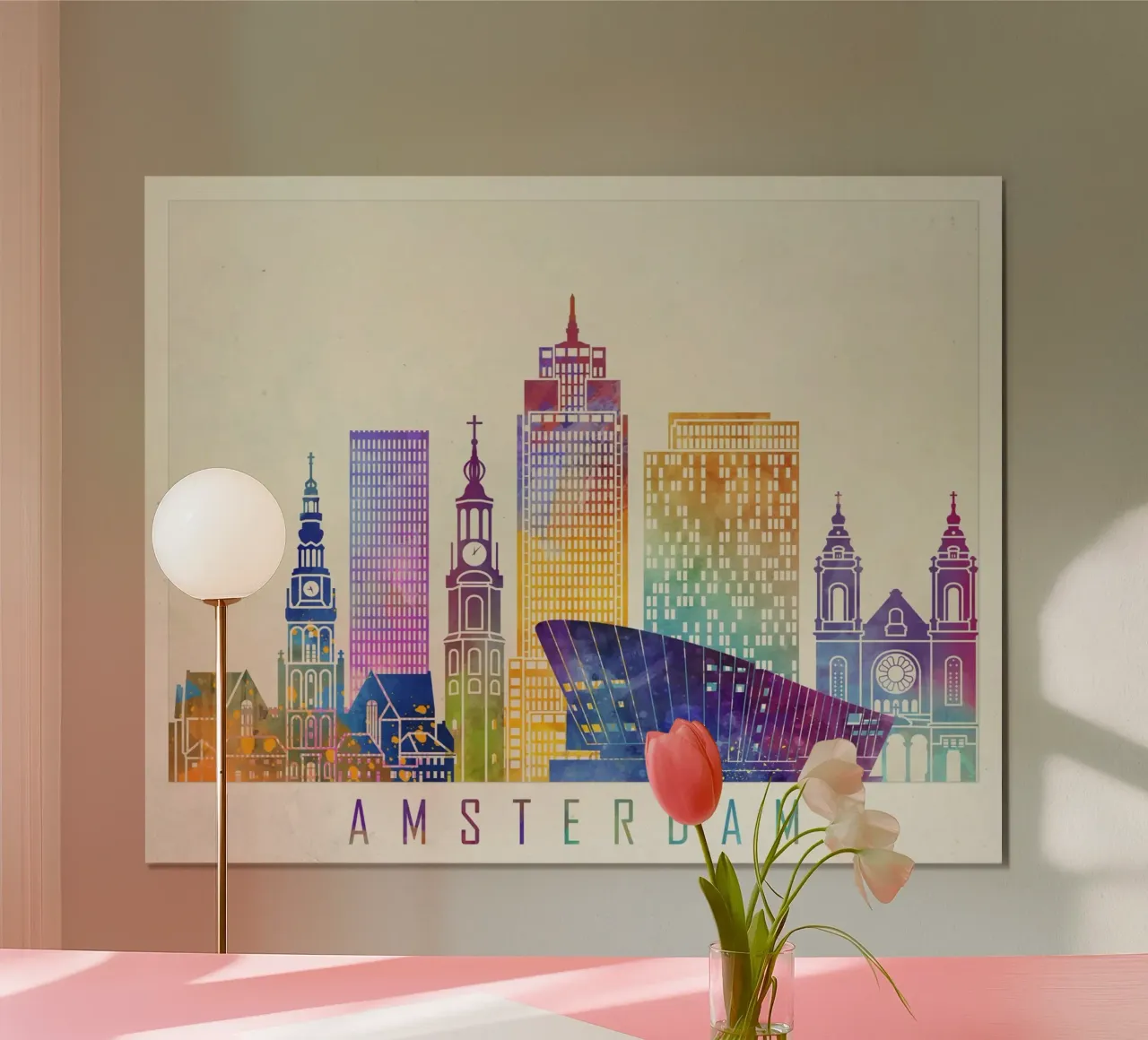 Lo skyline di Amsterdam poster da 🎨 Point and Art