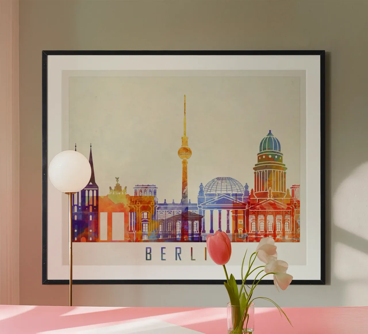 Lo skyline di Berlino poster da 🎨 Point and Art