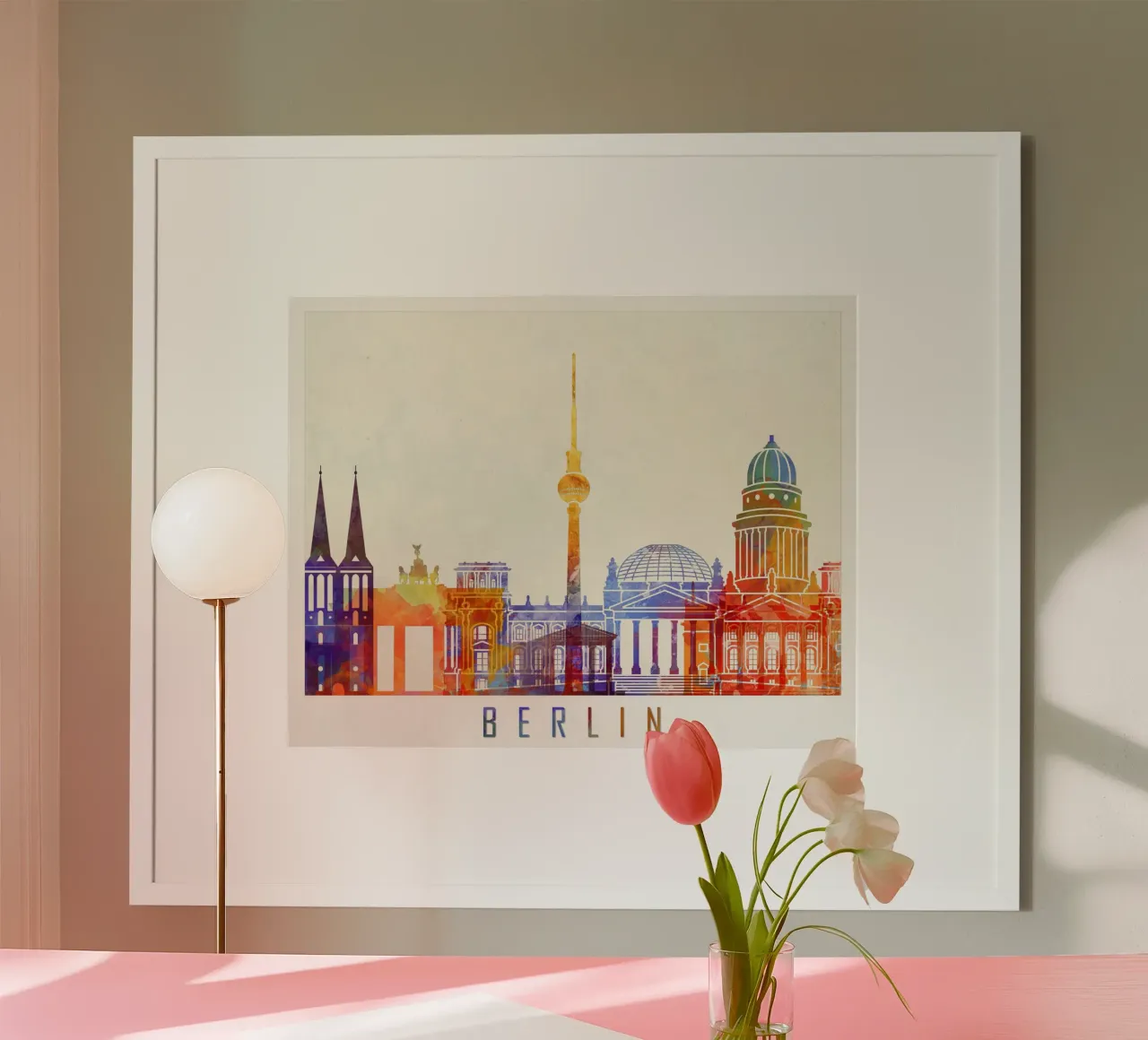 Lo skyline di Berlino poster da 🎨 Point and Art