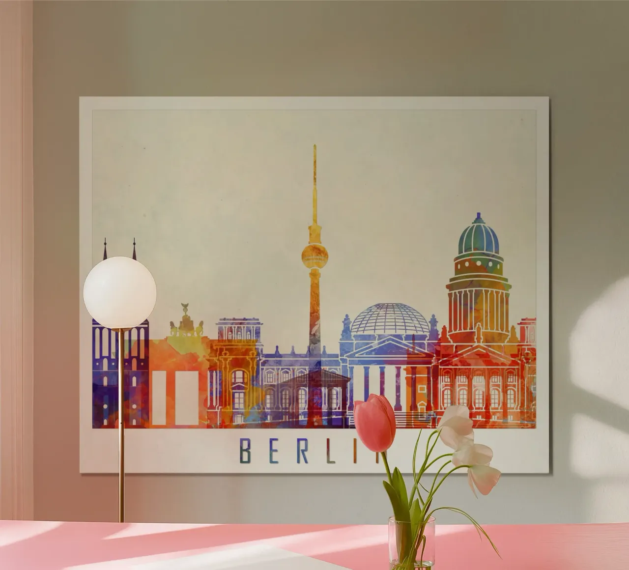 Lo skyline di Berlino poster da 🎨 Point and Art